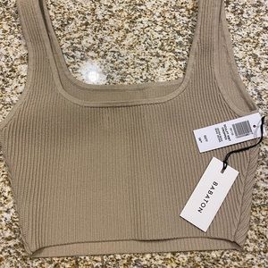 Babaton
Sculpt Knit Cropped Tank - Aritzia, XS